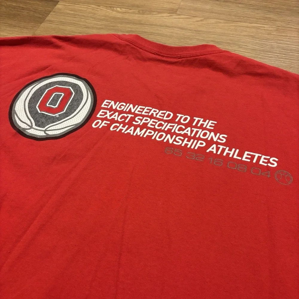VTG Ohio State Buckeyes Basketball T-Shirt Men's‎ 2XL Nike Team Double Sided Tee